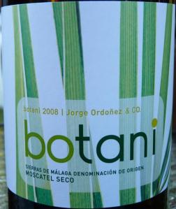 Botani Moscatel Seco Sierras de Malaga DO 2008