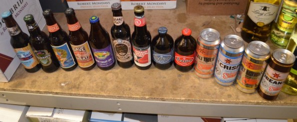 Our full ine of beers for tasting