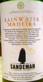 Madeira Sandeman Rainwater
