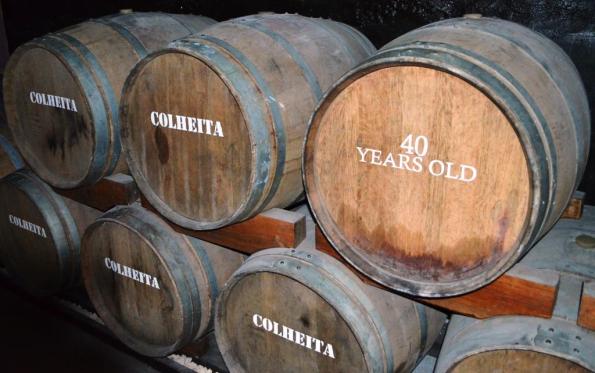 Tawny port ages in the small oak barrels
