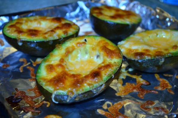 Grilled Avocado with melted cheese