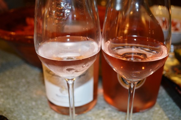 Whispering Angel and Miraval, now in the glass