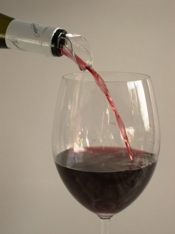 Pouring wine using Crystal Wine Server
