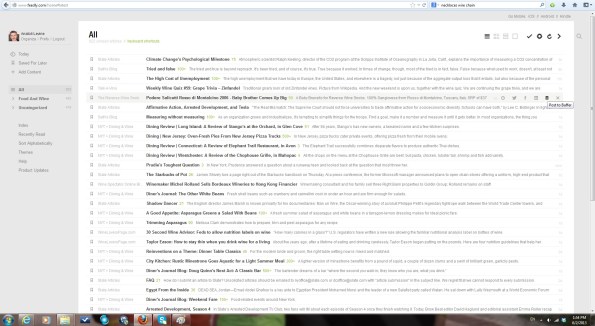 Feedly Title Only View