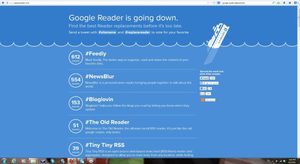 Replace Reader screen