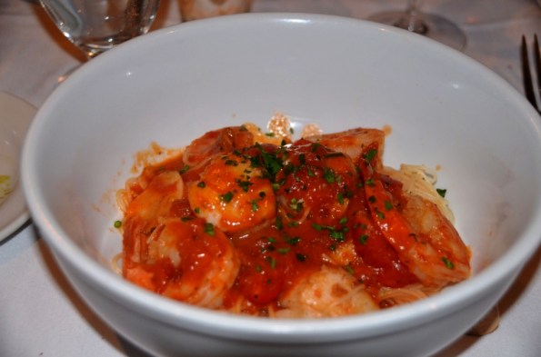 Capellini with Shrimp and Scallops