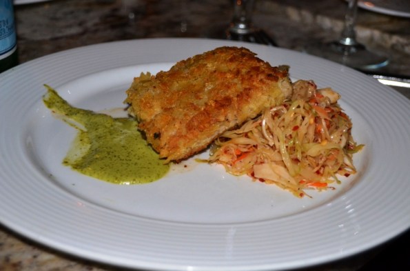 Potato Chip Crusted Mahi Mahi