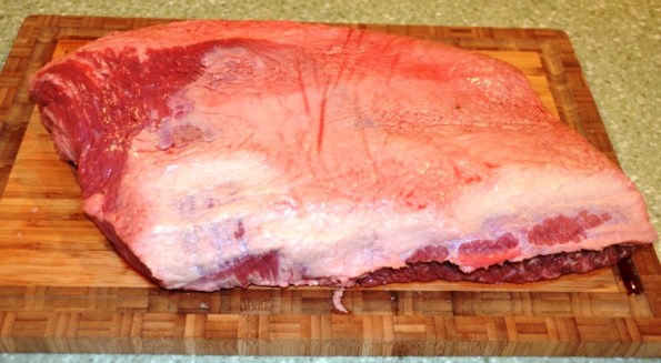 Beef brisket, excessive fat trimmed