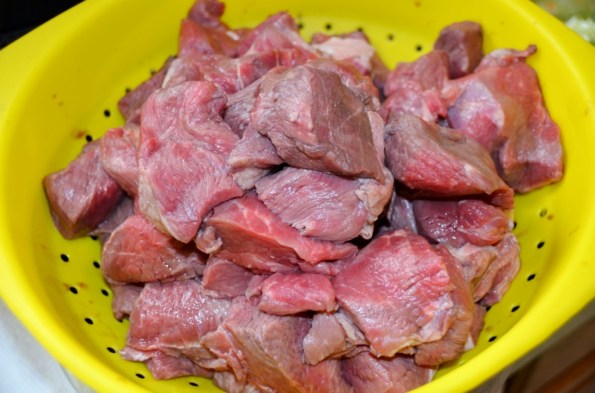 meat after marinating