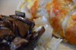 stuffed chicken breast rollatini with rice and&nbsp;mushrooms