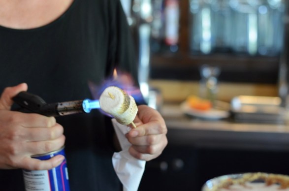 Smores Toasted for Campfire Cocktail