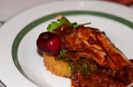 Guinness Marinated Pork,  Cherry Au Jus,&nbsp;Arugula