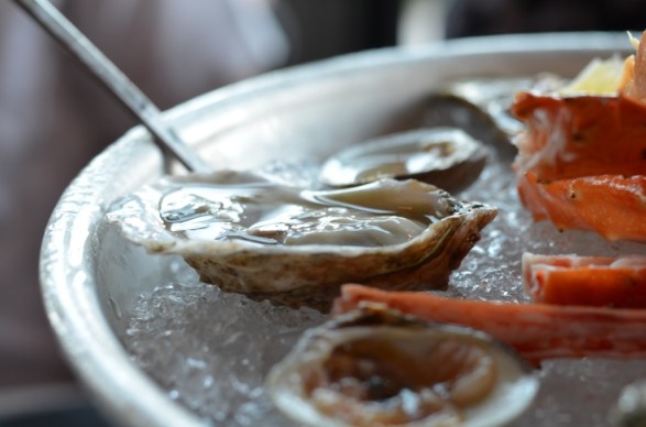 Washington Prime seafood Tower Oysters