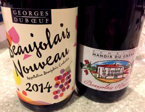 Beaujolais Nouveau wines