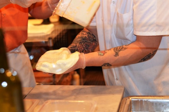 Brick+Wood Burrata in the making 1
