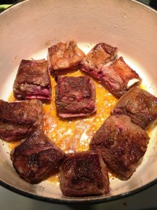 Roasted short ribs