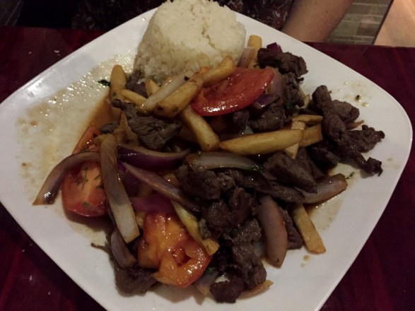 Lomo Saltado at Chalan
