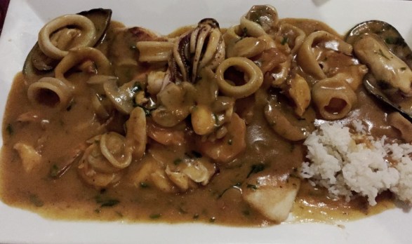 Pescado Con Mariscos at Chalan