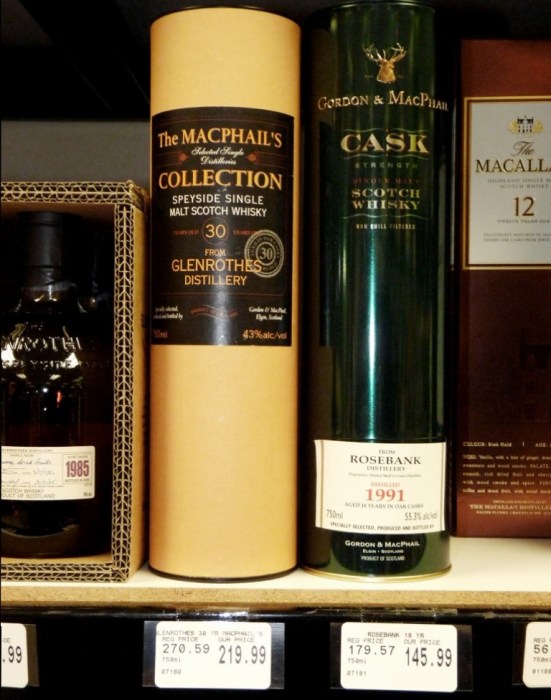 Glenrothes Rosebank Scotch