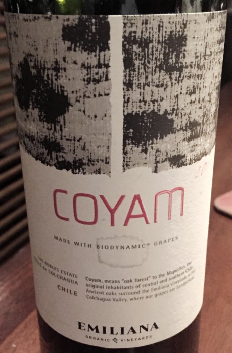 Emiliana Coyam Chile Bidynamic Grapes