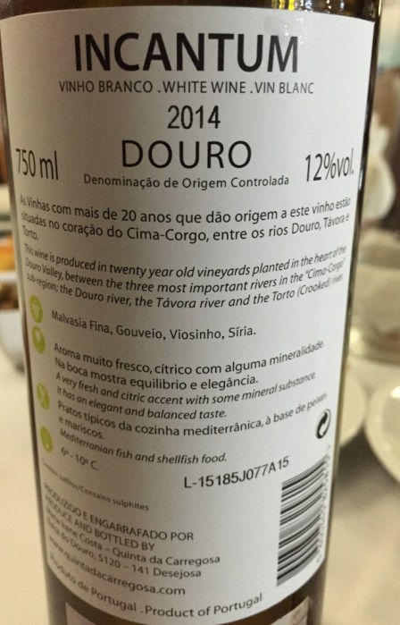 Incantum White back label