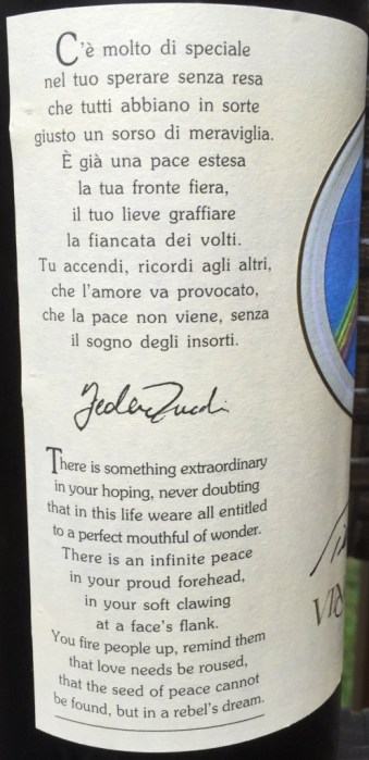 Vino Della Pace Front