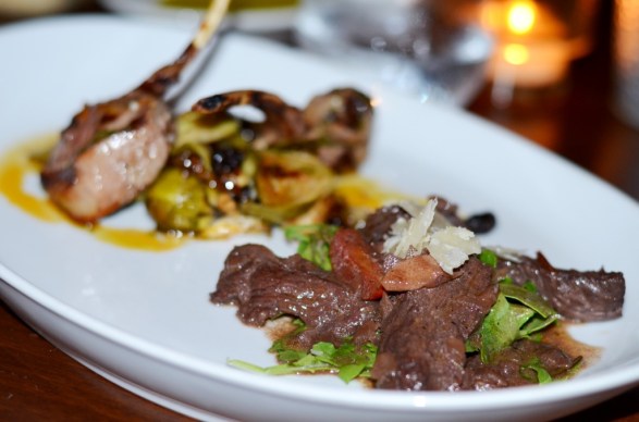 Lamb and beef dishes at Cotto