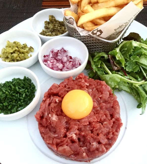 Steak Tartar at Cafe Novotel