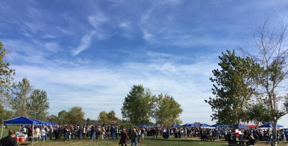 Blue skies at the Chowder Fest