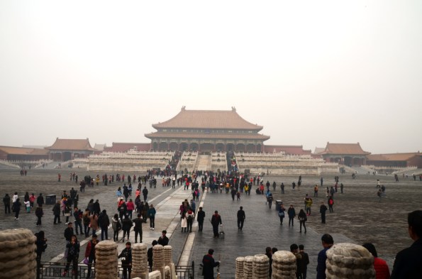 Forbidden City - just the beginning. I wish you could see how many people carry selfies sticks... 