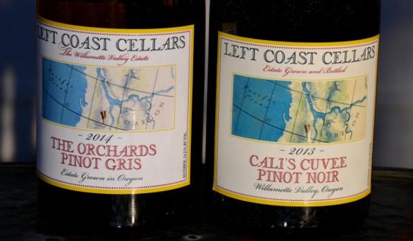 Left Coast Cellars Pinot Gris and Pinot Noir