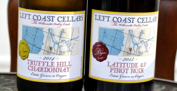 Left Coast Cellars Chardonnay and Pinot Noir