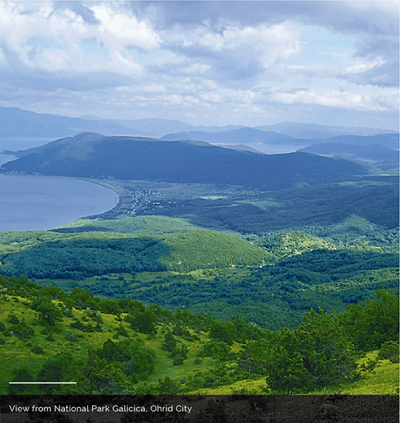 Macedonia landscape - View from National Park Galicica