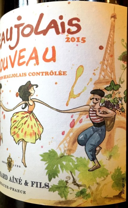 Bouchard Beaujolais Nouveau label side 1