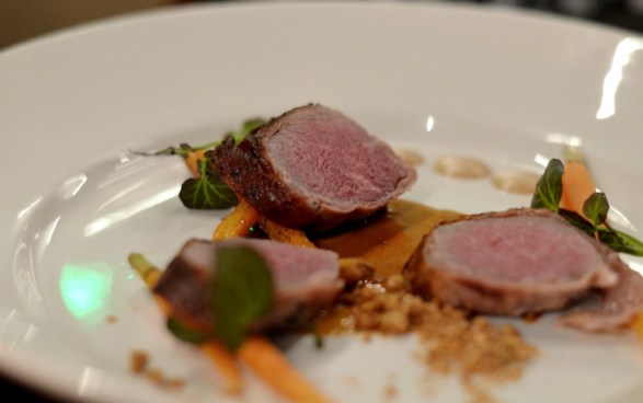 Prosciutto Wrapped Veal Tenderloin at Vespa Westport