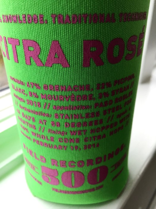 Field Recordings Citra Rosé can sleeve [label]