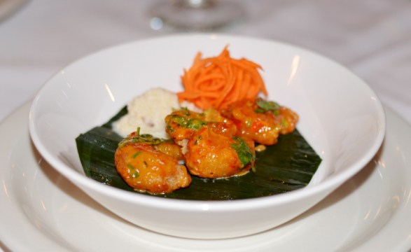 Coconut Pepper Shrimp at Tawa Restaurant