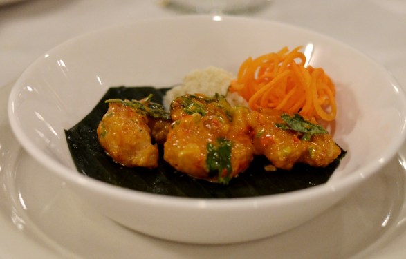 Coconut Pepper Shrimp at Tawa Restaurant