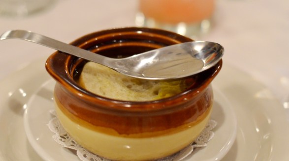 Mulligatawny Soup with Spoon at Tawa Restaurant