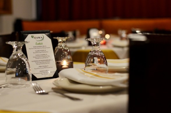 Place settings at Tawa