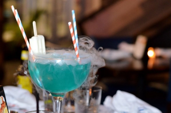 Blue Tidal Wave cocktail at the Sign of the Whale