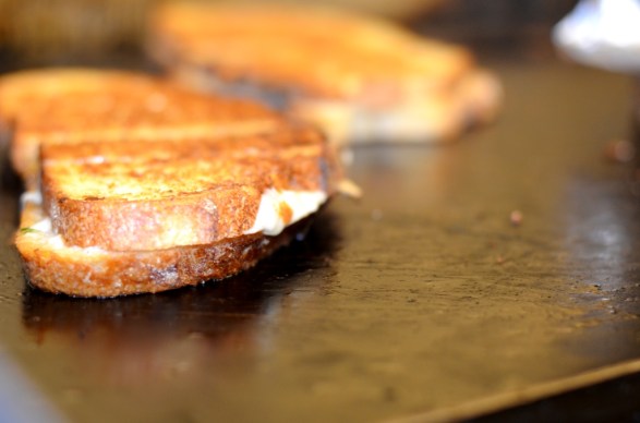 Melt Mobile Classic Grilled Chsses in the making