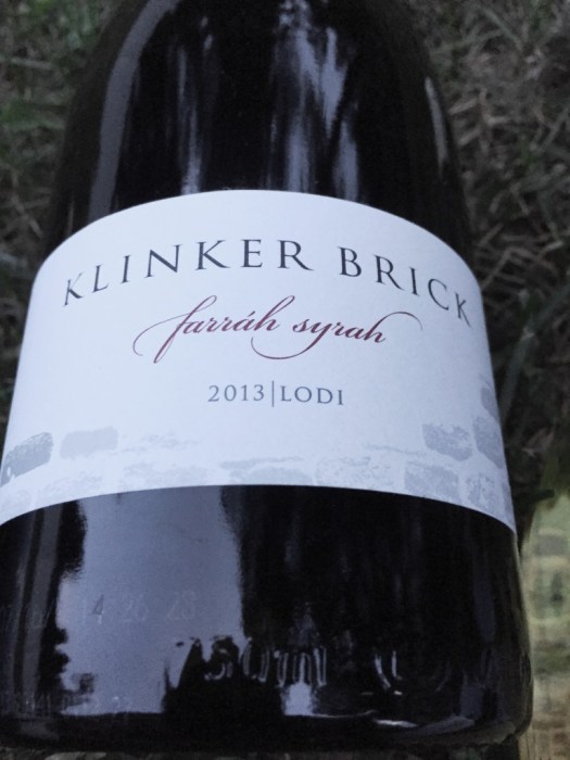 Klinker Brick Farrah Syrah Lodi