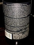 shooting star blue franc back&nbsp;label