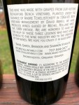 staglin family vineyard estate cabernet sauvignon back&nbsp;label