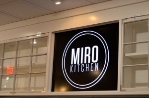 Sign at MIRO Kitchen