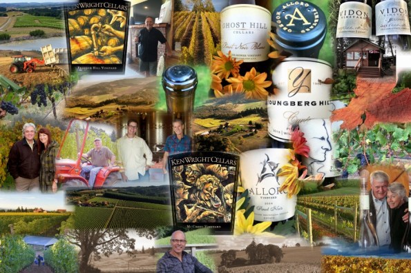 Passion and Pinot series photo collage