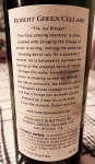 Robert Green Cellars Merlot back&nbsp;label