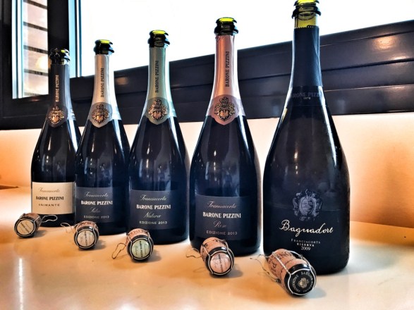 Franciacorta bottles Barone Pizzini