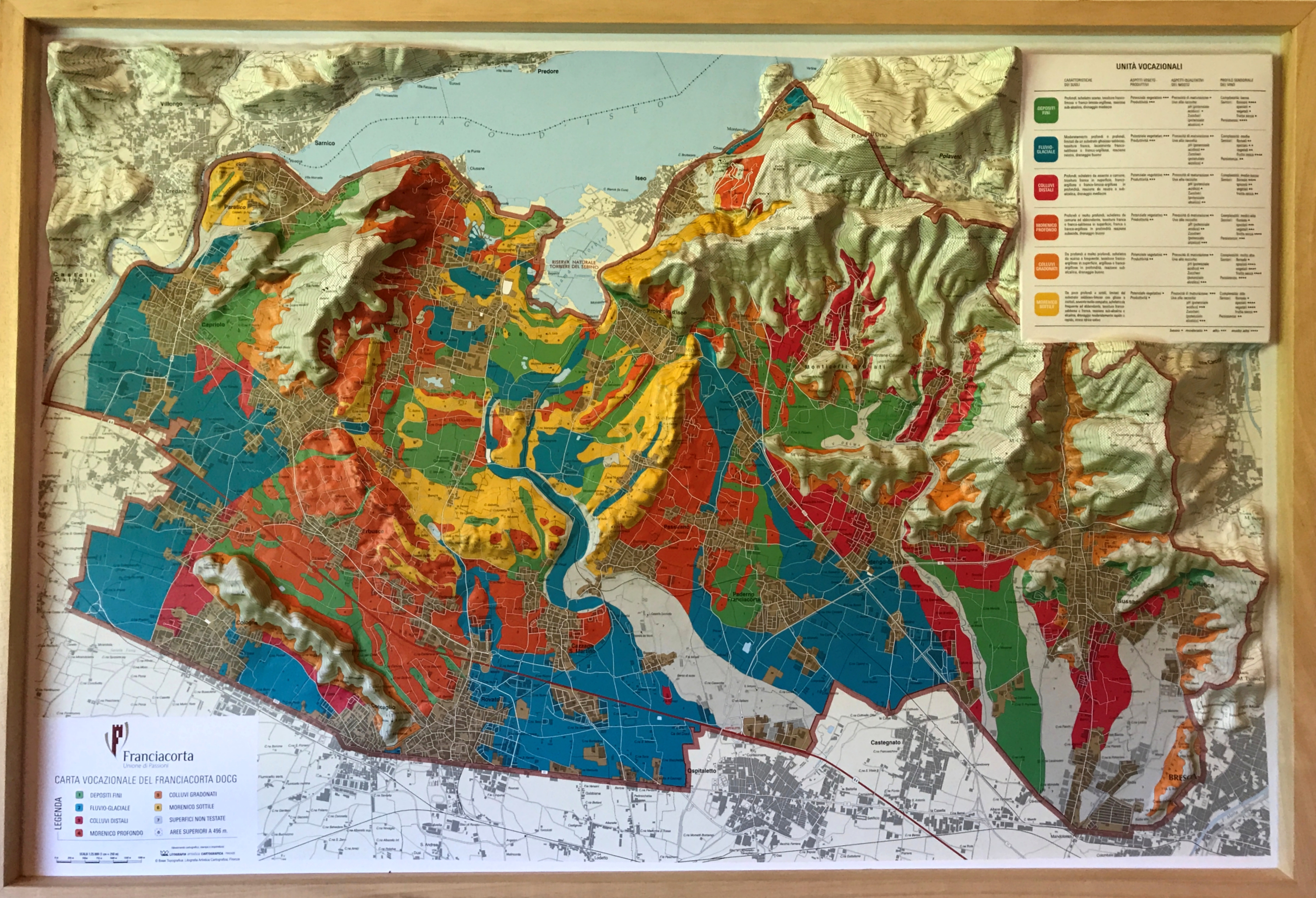 フランチャコルタ3D 地図 Map of Franciacorta | Talk-A-Vino